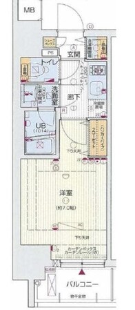 北浜駅 徒歩3分 11階の物件間取画像